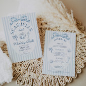 Seashells and Wedding Bells Bachelorette Itinerary 招待状