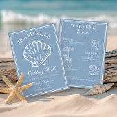 Seashells and Wedding Bells Bachelorette Weekend 招待状