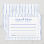 Seashells and Wedding Bells Bridal Shower Advice ノートカード (正面/裏面)