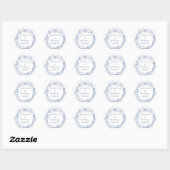 Seashells and Wedding Bells Design | Coastal ラウンドシール (シート)