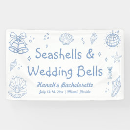 Seashells and's 結婚 BellsバチェロレッテWelcome 横断幕