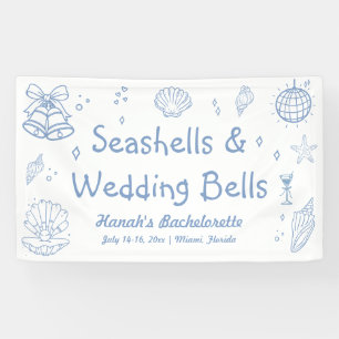 Seashells and's 結婚 BellsバチェロレッテWelcome 横断幕