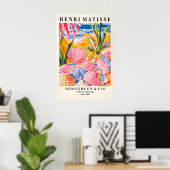 Seashells Art Print Beachy Coastal, Matisse Style ポスター (ホームオフィス)