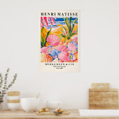 Seashells Art Print Beachy Coastal, Matisse Style ポスター (キッチン)