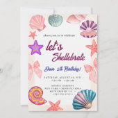 seashells  Birthday  招待状 (正面)