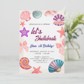 seashells  Birthday  招待状 (スタンド正面)