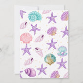 seashells  Birthday  招待状 (裏面)