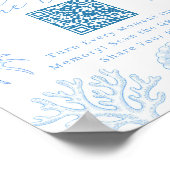  Seashells Bridal Shower Capture the love ポスター (角)