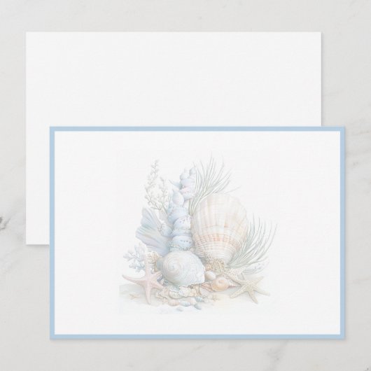 Seashells Flat Note Card ノートカード (正面/裏面)