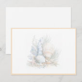 Seashells Flat Note Card ノートカード (正面/裏面)