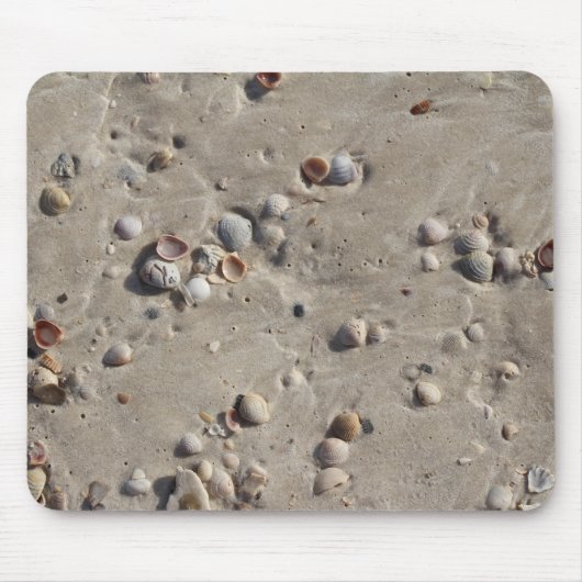Seashells in the Wet Sand マウスパッド (正面)
