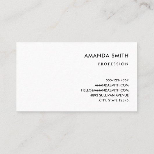 Seashells on a Sandyのビーチ写真 名刺 (裏面)