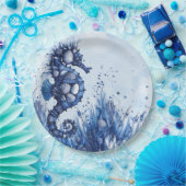 Seashells Seahorse ペーパープレート (パーティー)