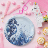 Seashells Seahorse ペーパープレート (パーティー)