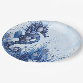 Seashells Seahorse ペーパープレート (アングル)