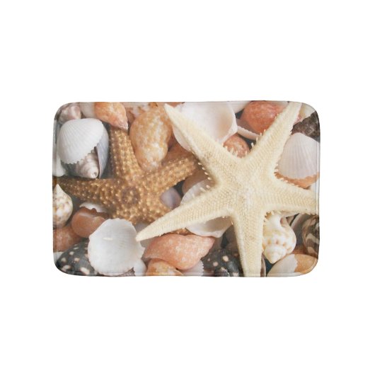 Seashells, Starfishの多くの季節 バスマット (正面)