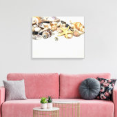 Seashells Stretted Canvas Print キャンバスプリント (インサイチュ (リビング))