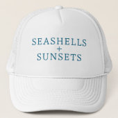 Seashells & Sunsets Hat キャップ (正面)