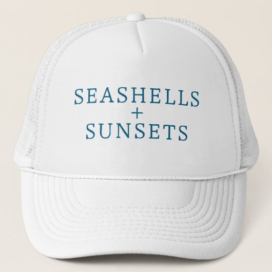 Seashells & Sunsets Hat キャップ (正面)