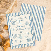 Seashells The Summer I Turned Twenty Birthday 招待状
