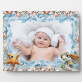 Seashells, Turtle, Starfish Kids Photo Frame フォトプラーク (正面)