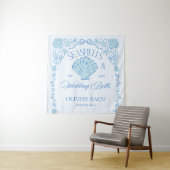 Seashells & Wedding Bells Bachelorette タペストリー (インサイチュ)
