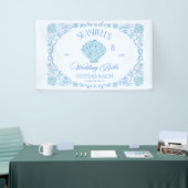 Seashells & Wedding Bells Bachelorette 横断幕 (トレードショー)