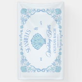 Seashells & Wedding Bells Bachelorette 横断幕 (縦)