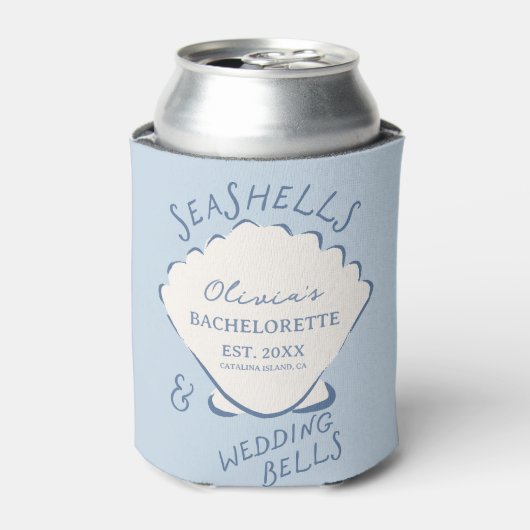 Seashells & Wedding Bells Bachelorette 缶クーラー (缶正面)