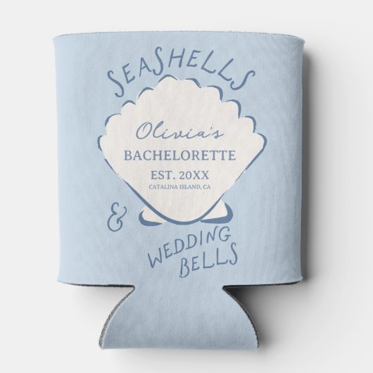 Seashells & Wedding Bells Bachelorette 缶クーラー (裏面)