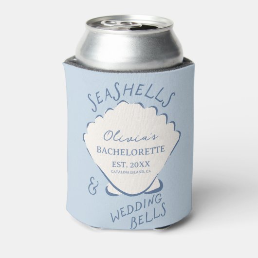 Seashells & Wedding Bells Bachelorette 缶クーラー (缶裏面)