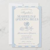 Seashells & Wedding Bells Bachelorette Itinerary & 招待状 (正面)