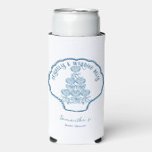 Seashells & Wedding Bells Bachelorette Party スリム缶クーラー (Seltzer正面)