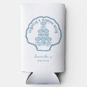 Seashells & Wedding Bells Bachelorette Party スリム缶クーラー (正面)