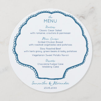 Seashells & Wedding Bells Bachelorette Party メニュー