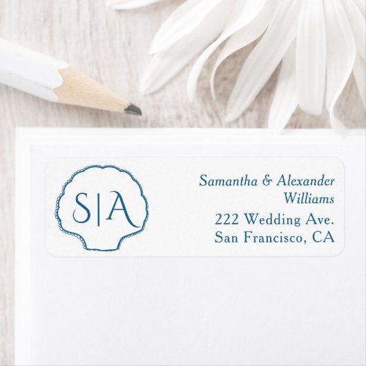 Seashells & Wedding Bells Bachelorette Party ラベル (インサイチュ)