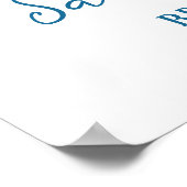 Seashells & Wedding Bells Bachelorette Welcome ポスター (角)