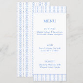 Seashells & Wedding Bells Bridal Shower Coastal メニュー (正面/裏面)