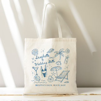 Seashells wedding bells bridesmaids gifts custom トートバッグ