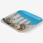 Seashore Sand Jack o' Lanterns  ペーパープレート (傾斜あり)