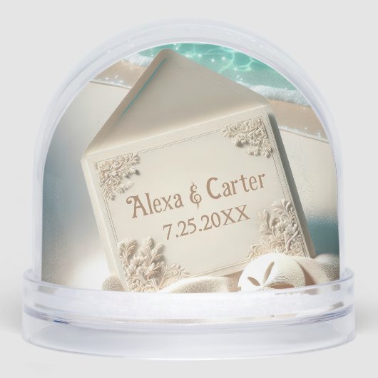 Seashore Wedding Names and Date (正面)