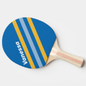 Seaside Angled Striping with Name 卓球ラケット (横)