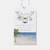 Seaside Baby Shower Thank You Gift Tag ギフトタグ (正面)