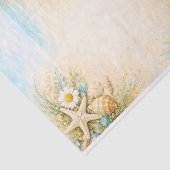 Seaside Beach Shell & Starfish Frame FE9 Decoupage 薄葉紙 (詳細)