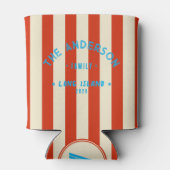 Seaside Blood Orange Striping & Family Name 缶クーラー (裏面)