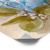 Seaside Blue Crab Beach Wall Art Print | Poster ポスター (角)