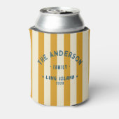 Seaside Burnt Buttercup Striping & Family Name 缶クーラー (缶裏面)