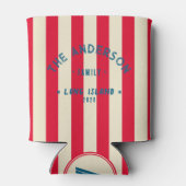 Seaside Cherry Picking Pink Striping & Family Name 缶クーラー (裏面)