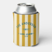 Seaside Clean Golden Ochre Striping & Family Name 缶クーラー (缶裏面)