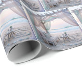 Seaside Gazebo With Sheer Curtains ラッピングペーパー (ロールコーナー)